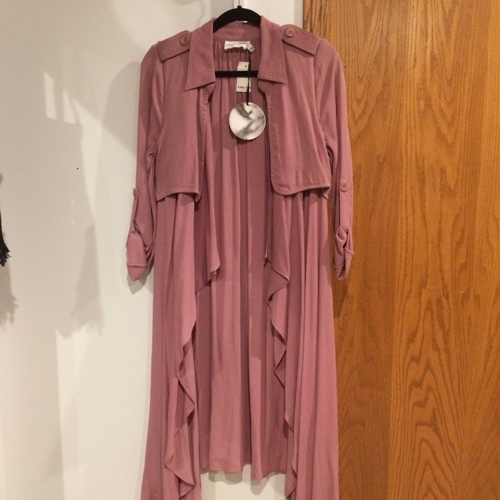 Line + Dot mauve light trench coat, size XS, new with tag